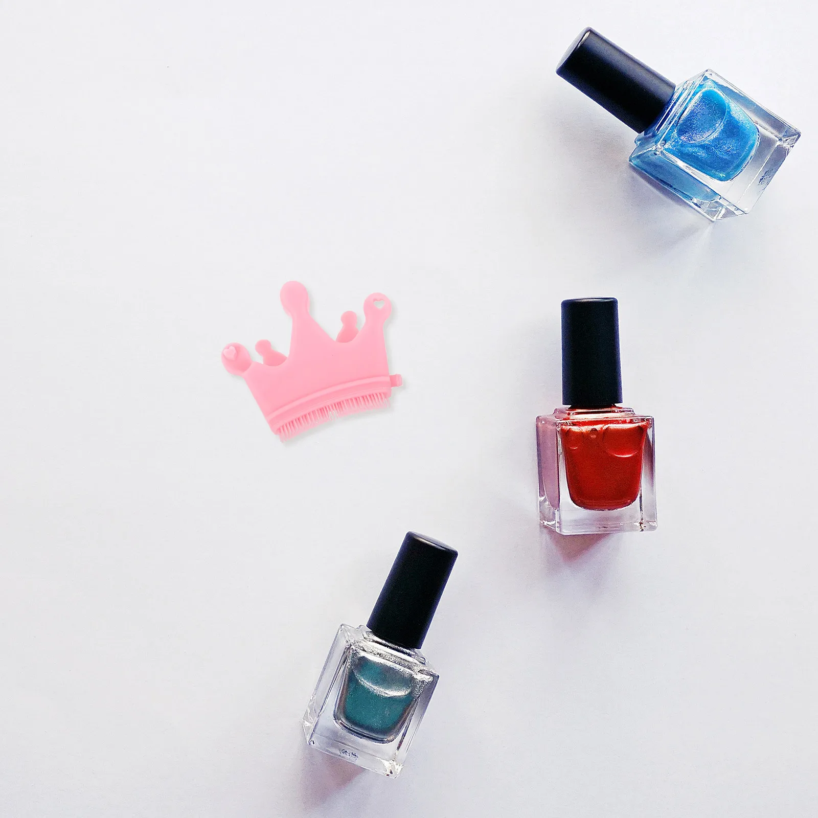 Silicone Nail Brush Crown Finger Holder Pen Stand Manicure Set Gel Polish Kit Professional Tools Electric Manicure Set