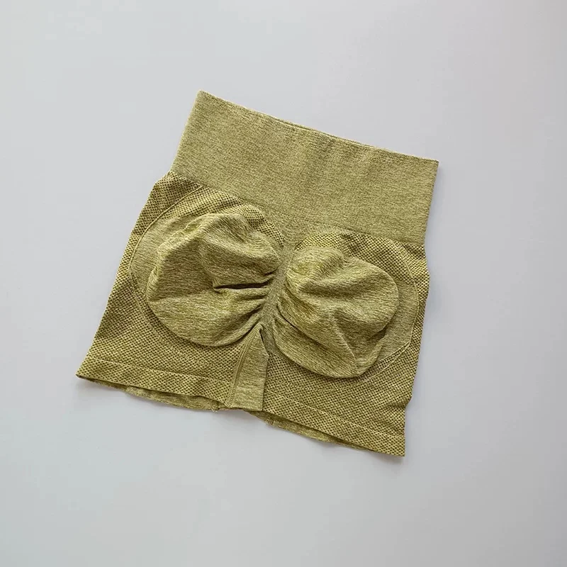 Nahtlose Yoga-Shorts mit hoher Taille und Po-Lift-Effekt für Damen, Anti-Exposition, schnelltrocknend, dehnbar, für Fitness, Radfahren und Workout – Detail 14