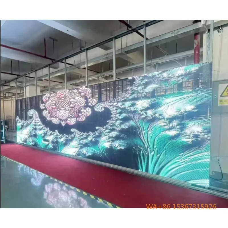 

P3.91/P7.82 Transparent LED Video Wall Display Screen Sign Board