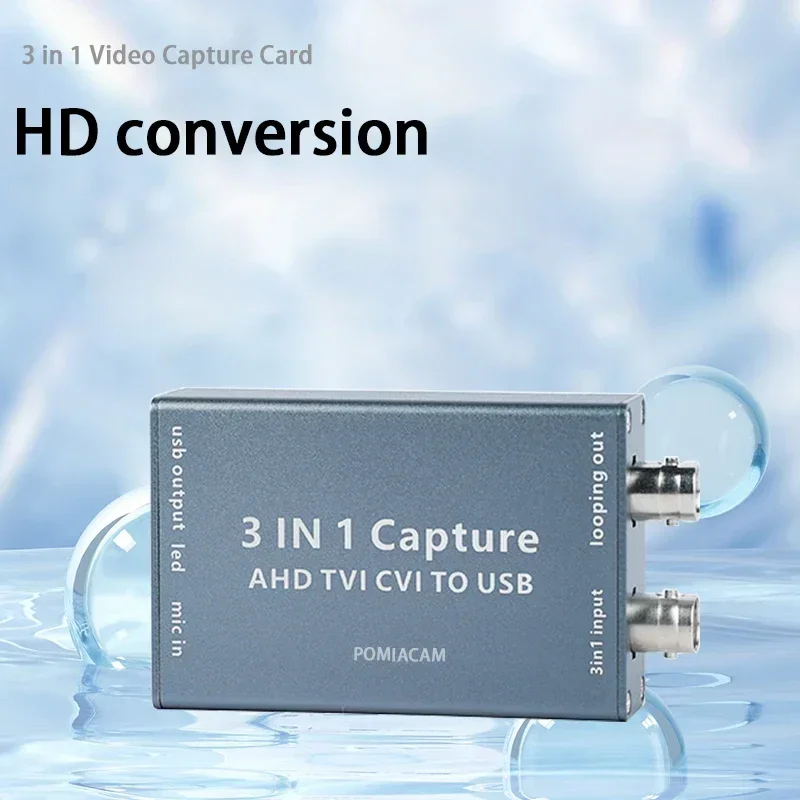 AHD CVI TVI To USB3.0 Multi-signal Acquisition Card 3in1 1080P HD Support Loop Out Supports Software and Hardware Customization