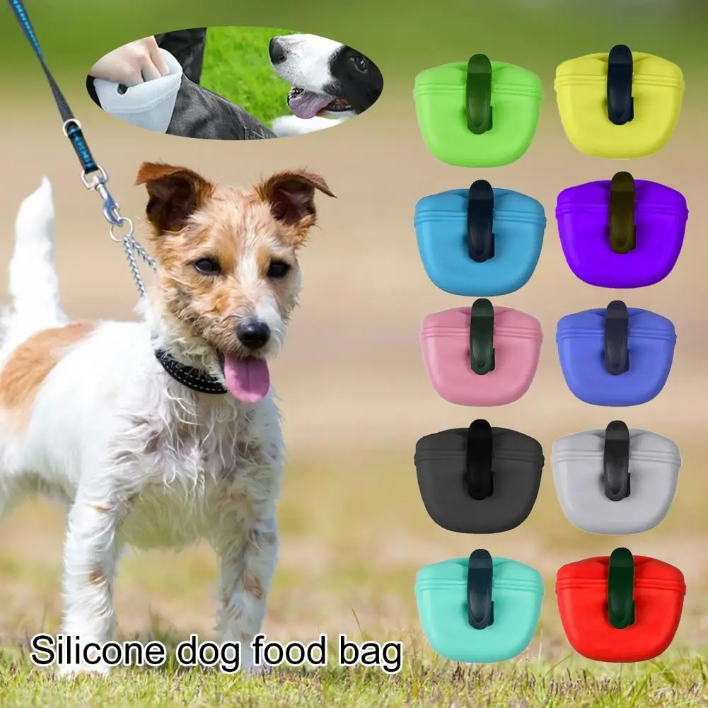 Dog Treat Bag with Magnetic Closure, Large Capacity, Outdoor Pet Training, Snack Bag, 650ml