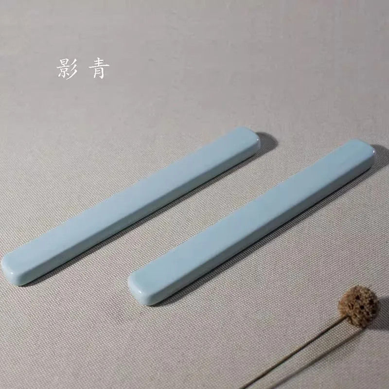 

Chinese Ceramic Paperweight & Desk Seal - Antique Scholar's Stone for Calligraphy, Ink Painting Brush Holder
