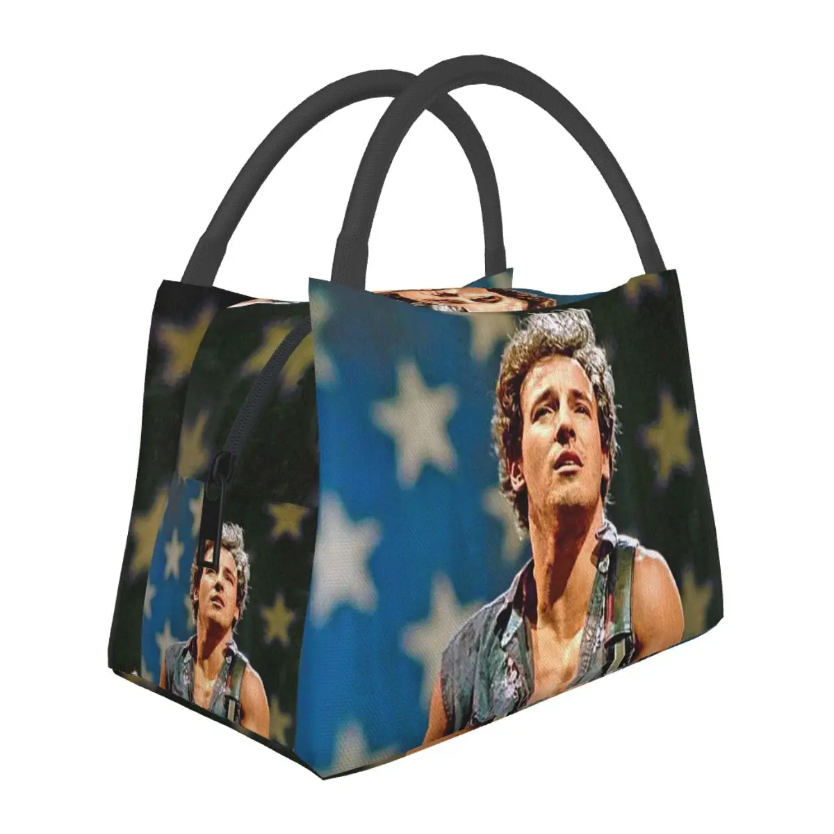 

Bruce Springsteen Insulated Lunch Bag for School Bento Storage Food Boxes Portable Container Cooler Thermal Lunch Box Tote