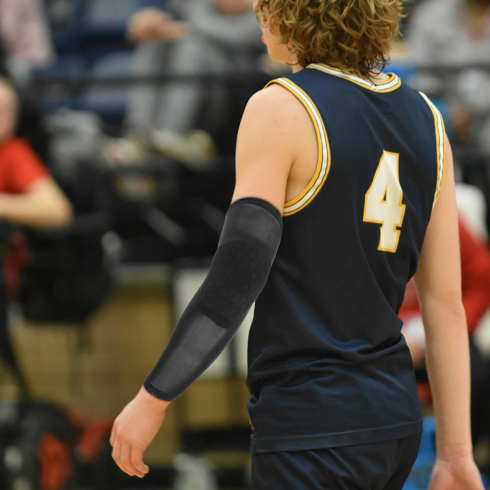 

2Pcs Volleyball Arm Sleeves Padded Elbow Compression Support Lightweight Moisture-Wicking Protection for Sports Football Youth