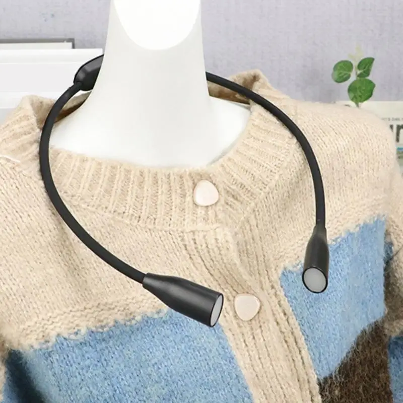 Ergonomic Neck Book Lamp LED Neck Reading Light Adjustable Light Intensity, Essential Book Light For Nighttime Readers 