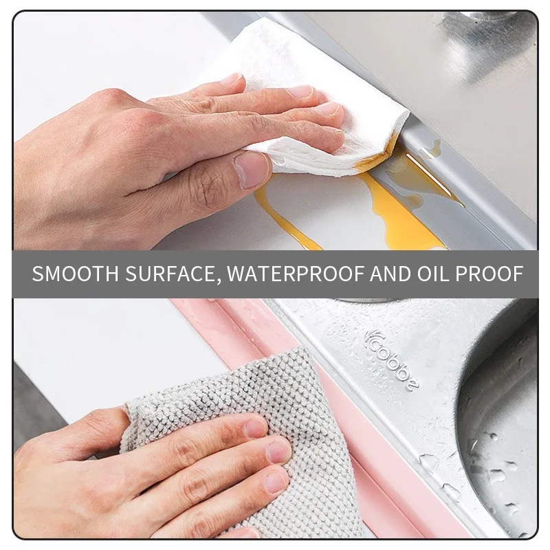 PVC-Versiegeltes Wasserdichtes Selbstklebendes Band, Anti-Schimmel-Wandaufkleber, Dichtungs- und Fugenstreifen für Bad, Küche, Dusche, Badewanne – Detail 4