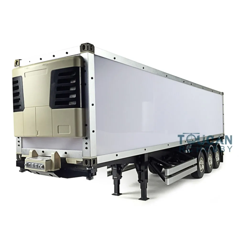 1/14 40ft Reefer 3 assi semi rimorchio telaio contenitore per RC modello di camion trattore collezione di giocattoli TH01039-SMT7