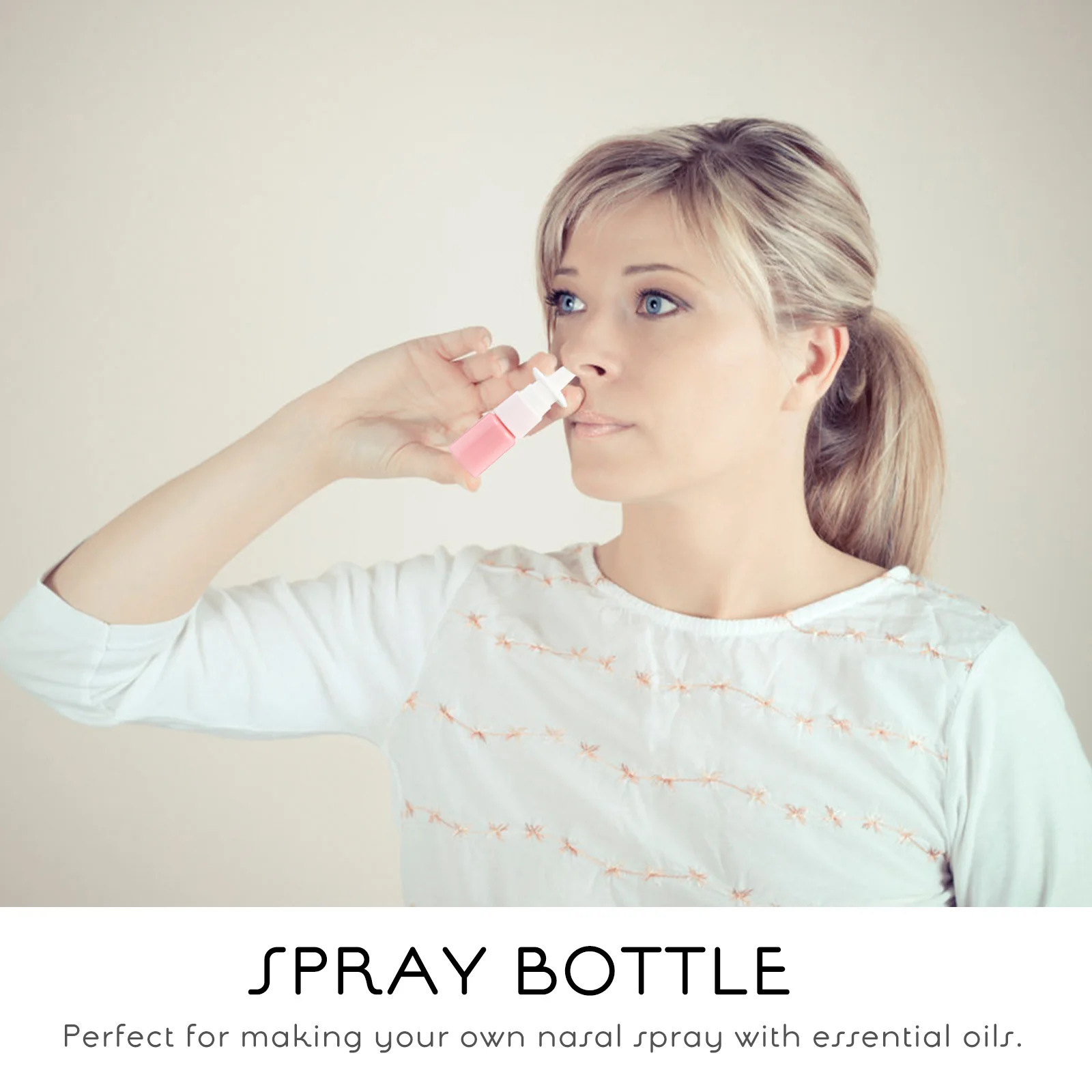

50pcs 5Ml Portable Plastic Spray Bottles Nasal Travel Mini Pet Empty Bottles For Essential Oils Lotion Small Skin Bottle