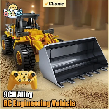 2.4G alloy RC excavator dump truck bulldozer remote control multi-function engineering vehicle children's toys for kids gifts