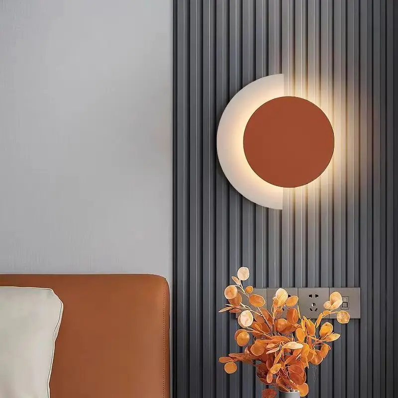 

Modern LED Wall Lamps Simple Bedroom Bedside Dining Background Wall Lighting Living Room Corridor Decorative Light Fixtures