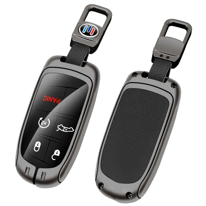 Suitable for Jeep Compass COMPASS car key case 2021 2020 2019 2017 SUV zinc alloy high-end leather car key case auto accessories view 6