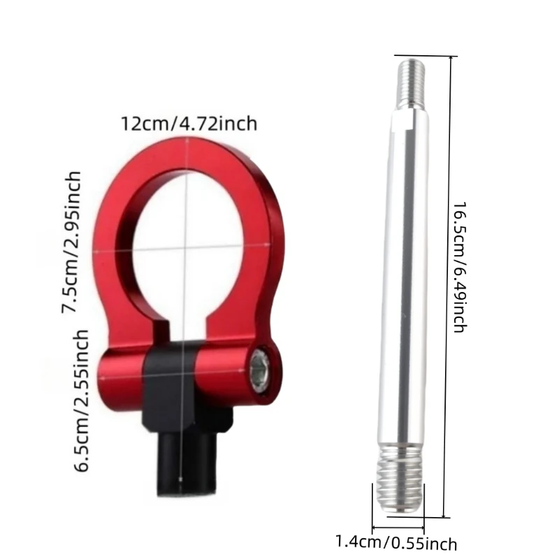 Aluminum Alloy Tow Hook For 2466 Car Special Use Corrosion Resistant Durable Auto Exterior Decoration Accessory