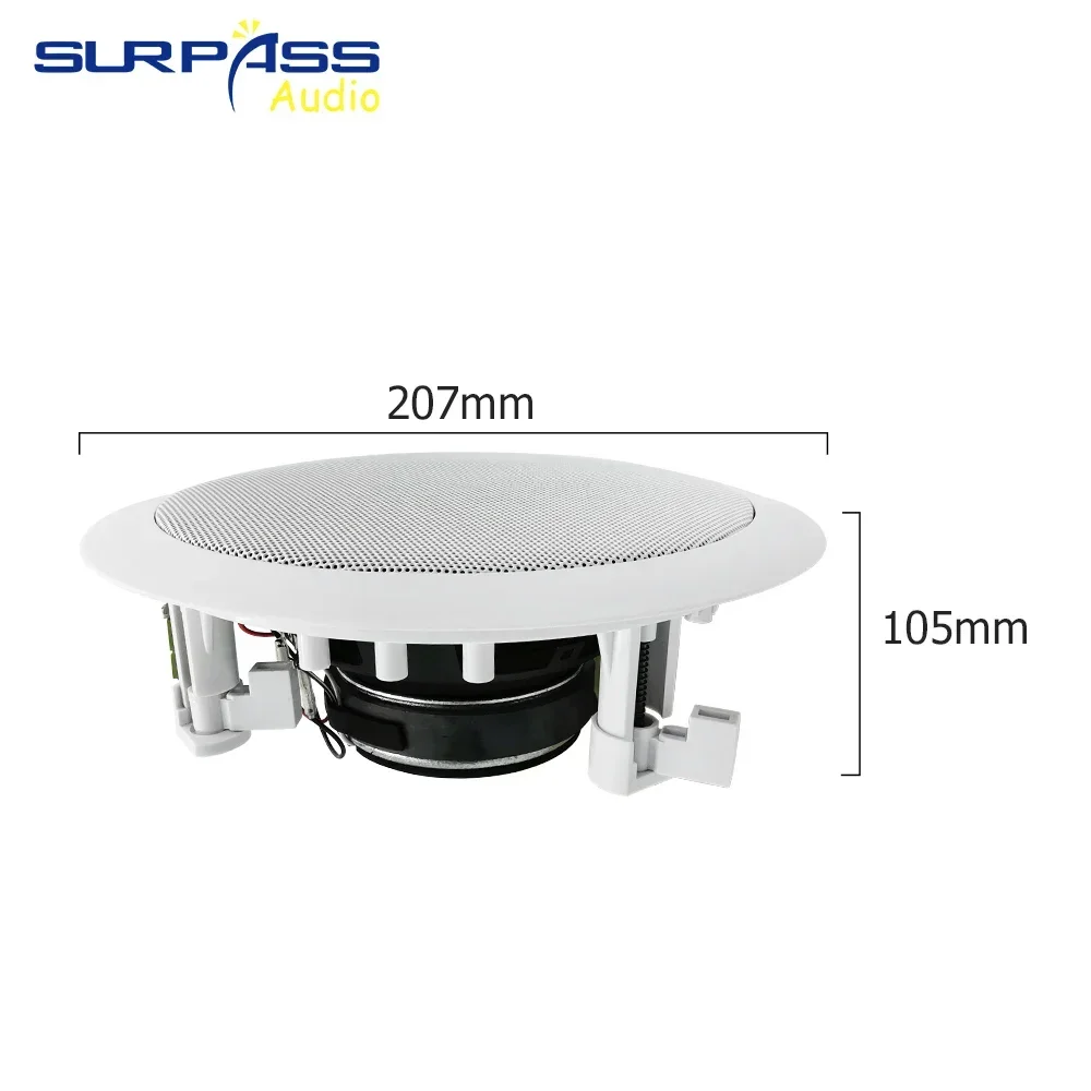 Casa inteligente sem fio coxial alto-falante de teto 40w bluetooth-compatível alto-falante de áudio 1 peça fundo música parede montagem jogador