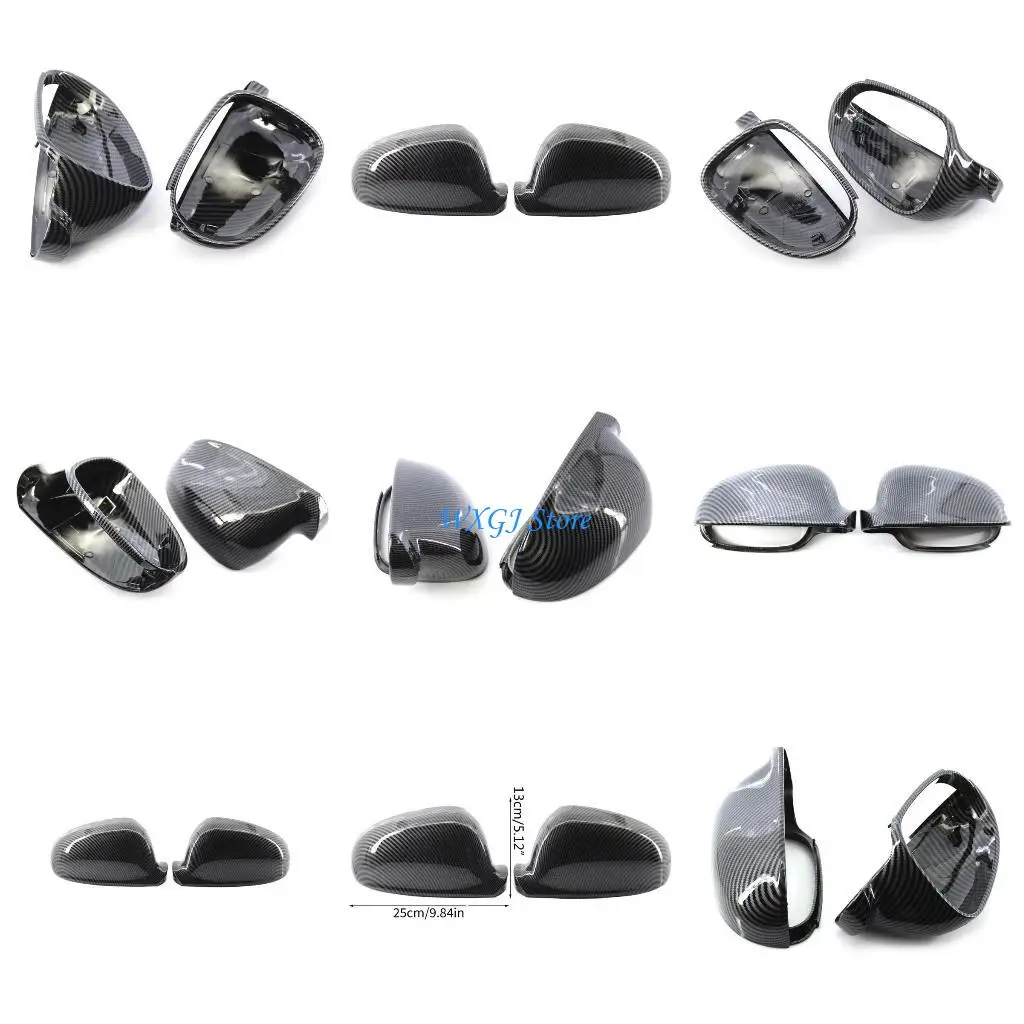 

37JE 1Pair Side Rearview Wing Mirror Cover Caps OEM:1K0857537 Car Accessories