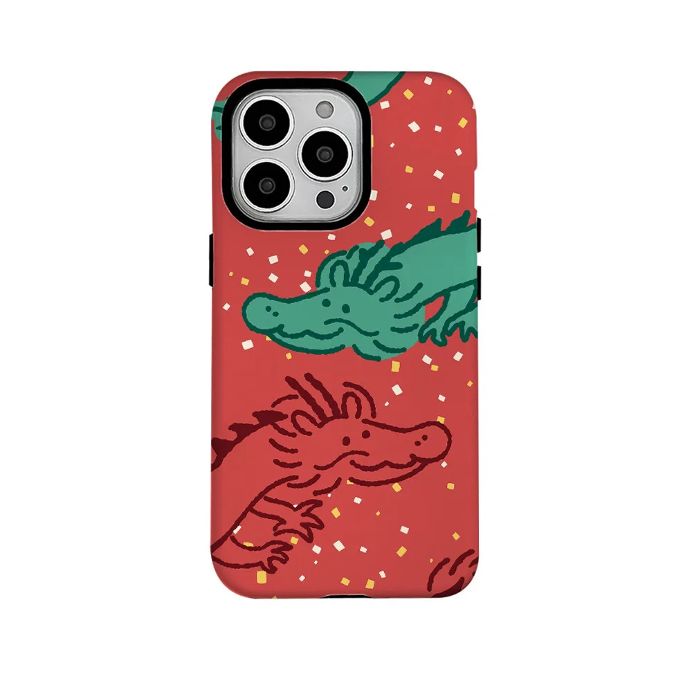 حافظة لهاتف آيفون 16 15 14 13 12 11 X XS XR XSMAX 7 8 Pro Max Plus غطاء فاخر بطبقة مزدوجة