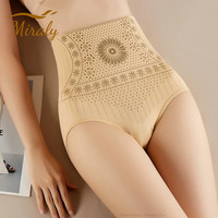 New Summer Seamless Belly Shaping Briefs High Waist Postpartum Panties Women Abdomen Hip Lift Brief Shapewear Slimming Underwear