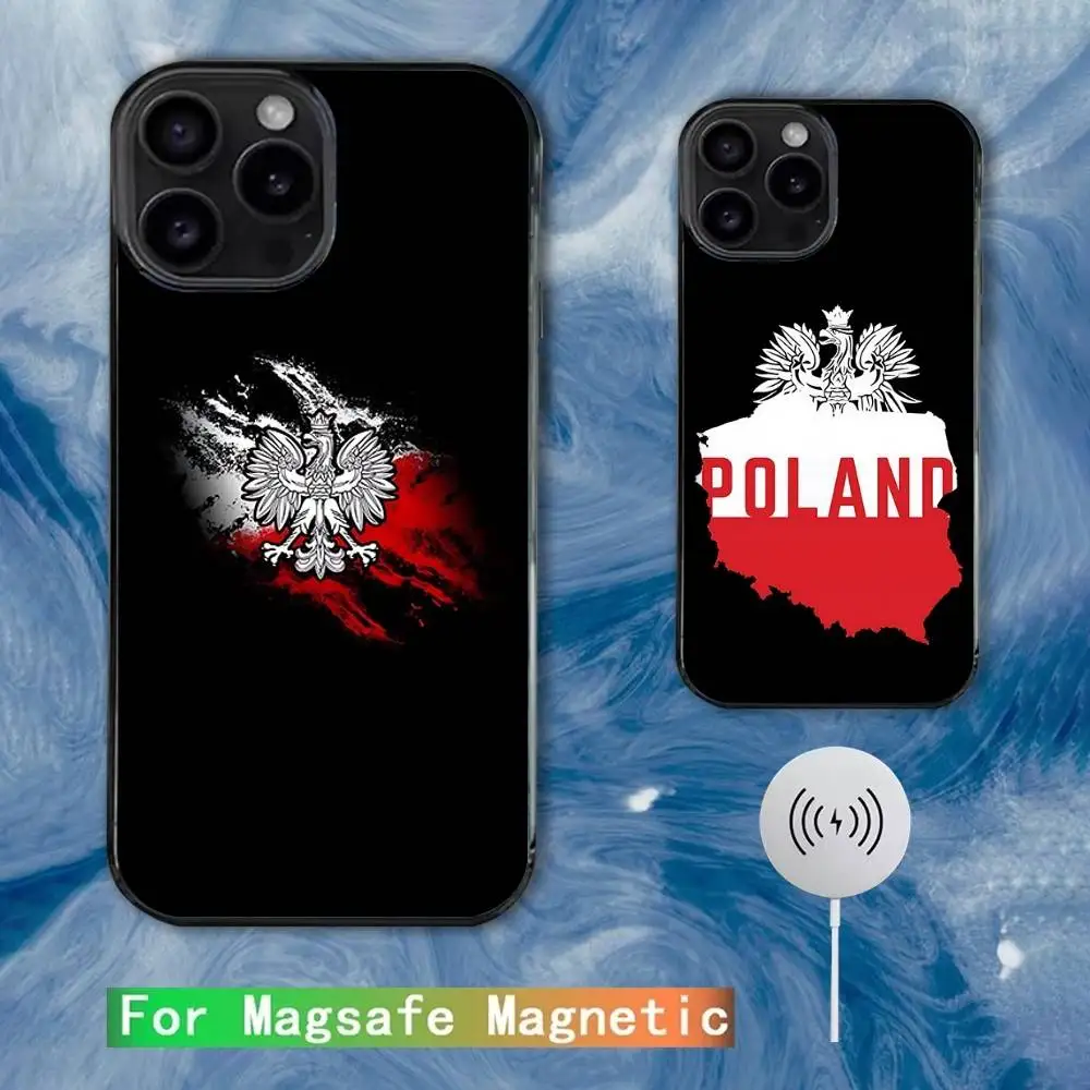 

Poland Flag Phone Case For iPhone 16e,16,15,14,13,12,11,Plus,Pro,Max,Mini Magsafe Magnetic Wireless Charging