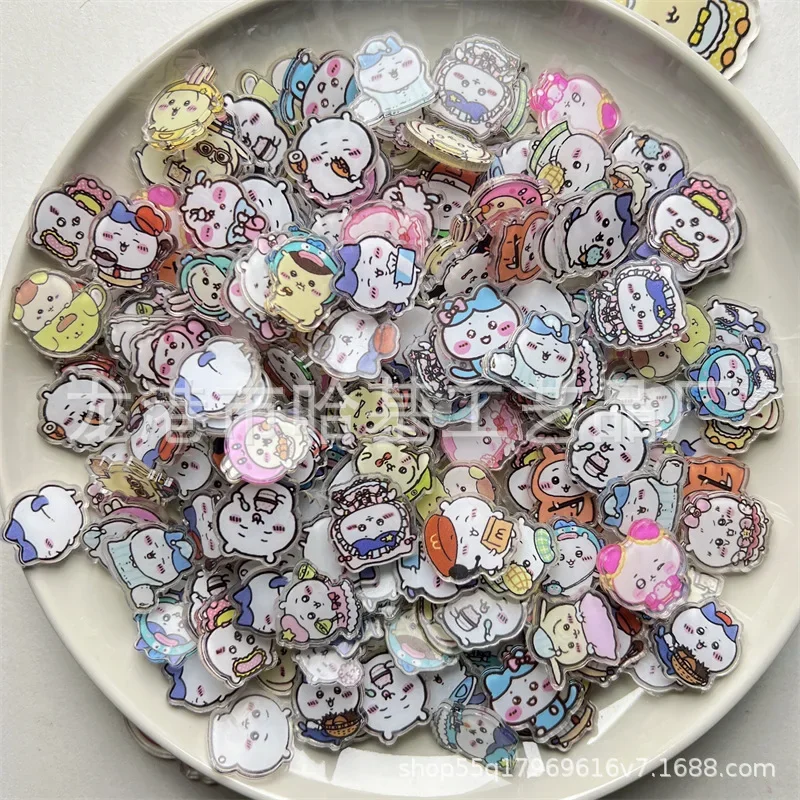 

Chiikawa Cartoon Q Version hachiware Usachi Chiikawa Acrylic Double-sided Thickened Sheet Handmade Diy Transparent Materia