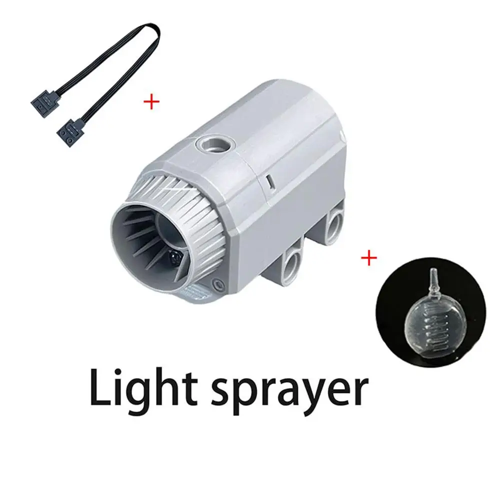 Pulverizador de escape eléctrico, marca DIY, accesorios de juguetes para coches, funciones de potencia MOC, caja de batería AA 8881, piezas técnicas, bloques de construcción