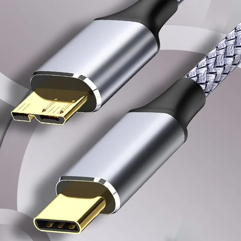 28TE 5Gbps Loại C đến cáp sạc microb cho ổ cứng và chuyển tệp máy tính bảng