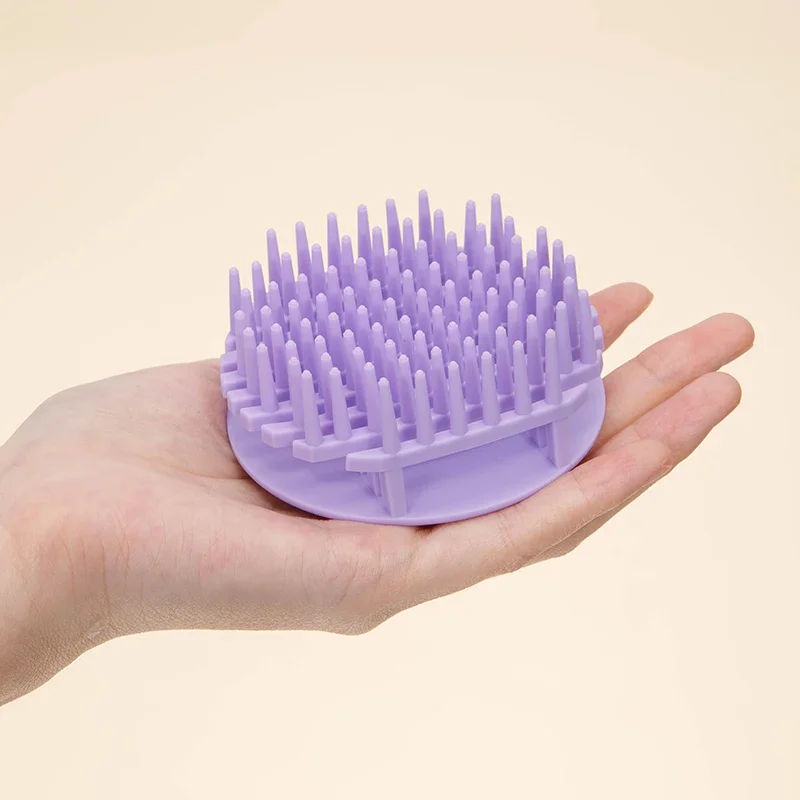 Nuevo champú de silicona, cepillo para masaje del cabello del cuero cabelludo, herramienta exfoliante del cuero cabelludo, especial para pelucas de cabello real