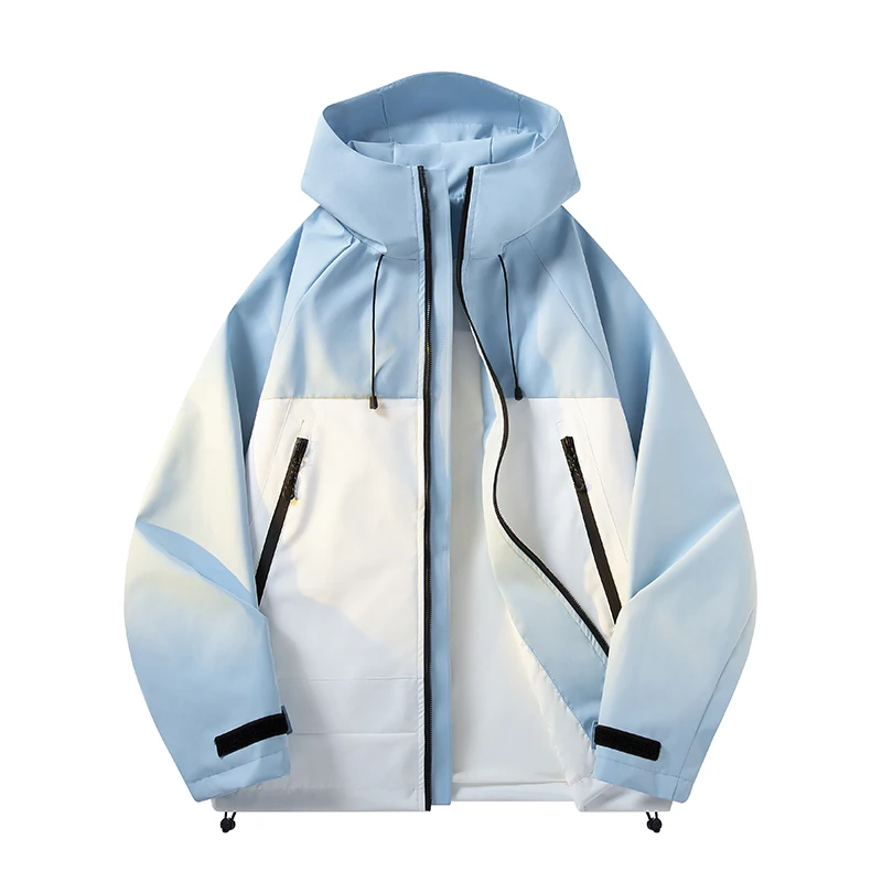 

Trendy Man Windbreaker Jacket Fashion Man Outdoor Waterproof Technical Hooded Jacket Suitable for Wilderness Hiking and Camping