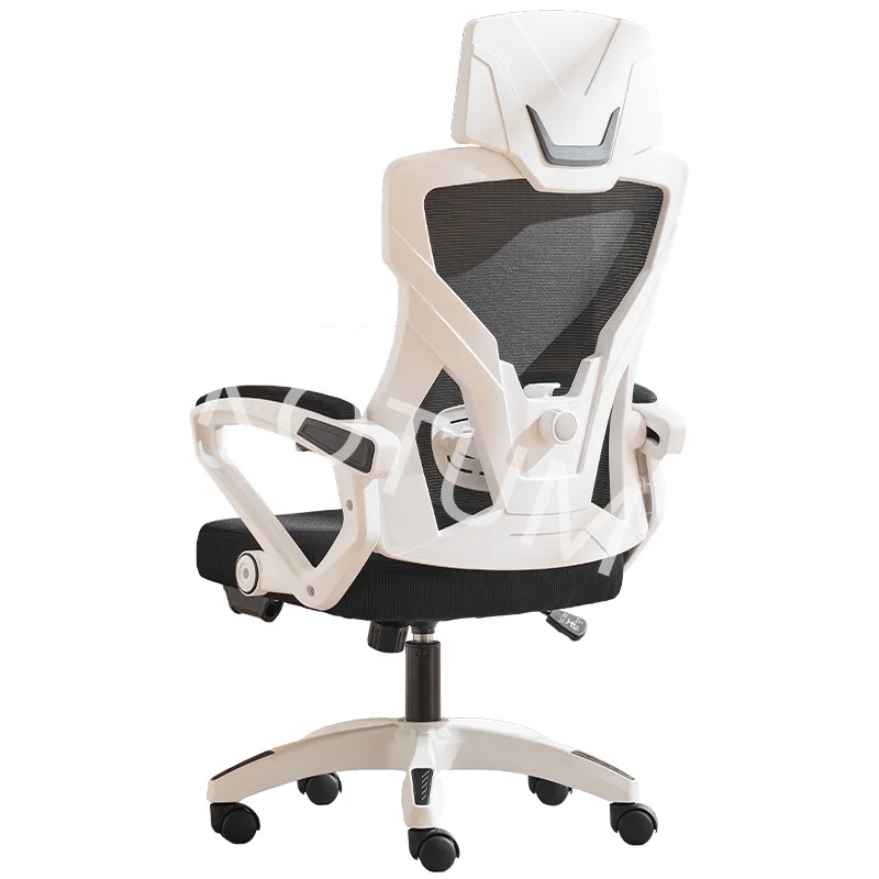 Ergonomic High Back Chair Mesh Living Room Rocking Chair Gaming Chair, Computer Desk Rotating Lumbar Support Pillow
