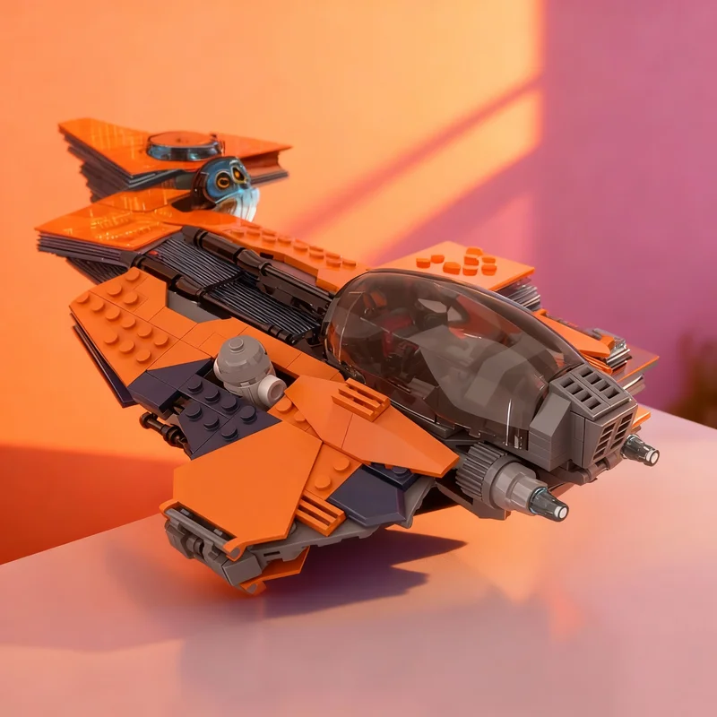 

381 деталь MOC Eta 2 Actis Class Interceptor Star Battle: Конструктор-модель, архитектурные блоки, рождественские подарки, развивающие игрушки, кирпичики