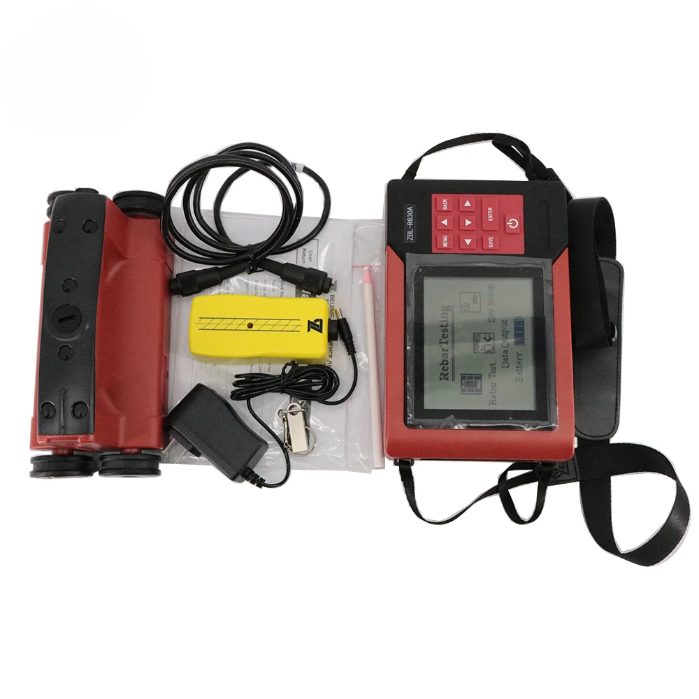 New ZBL-R630A Concrete Reinforcement Tester Rebar Locator Rebar Locator Finder Detector Covermeter 6~50Mm