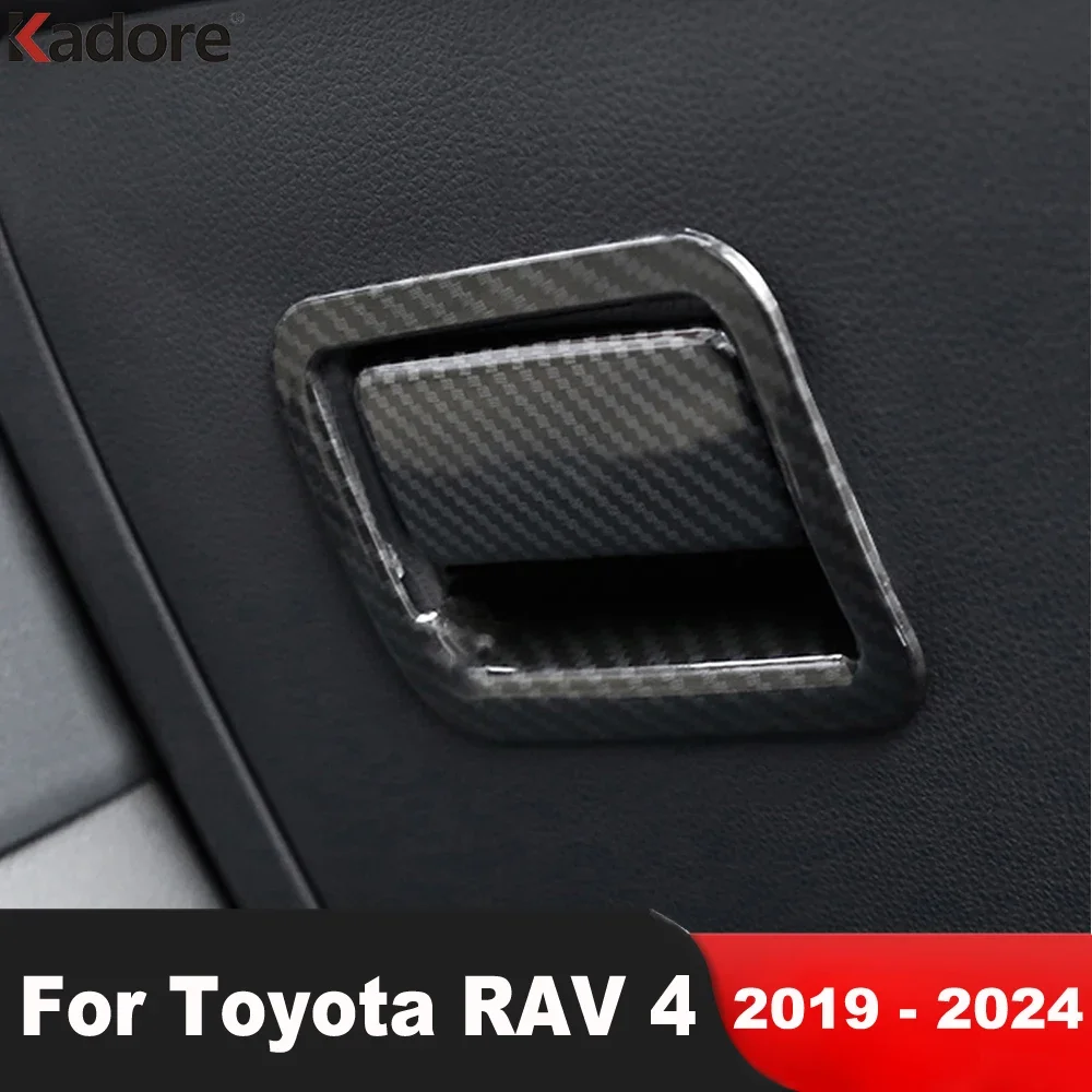 

Автомобильный бардачок для хранения, ручка чаши, накладка для Toyota RAV4 RAV 4 2019-2021 2022 2023 2024, аксессуары для интерьера из углеродного волокна