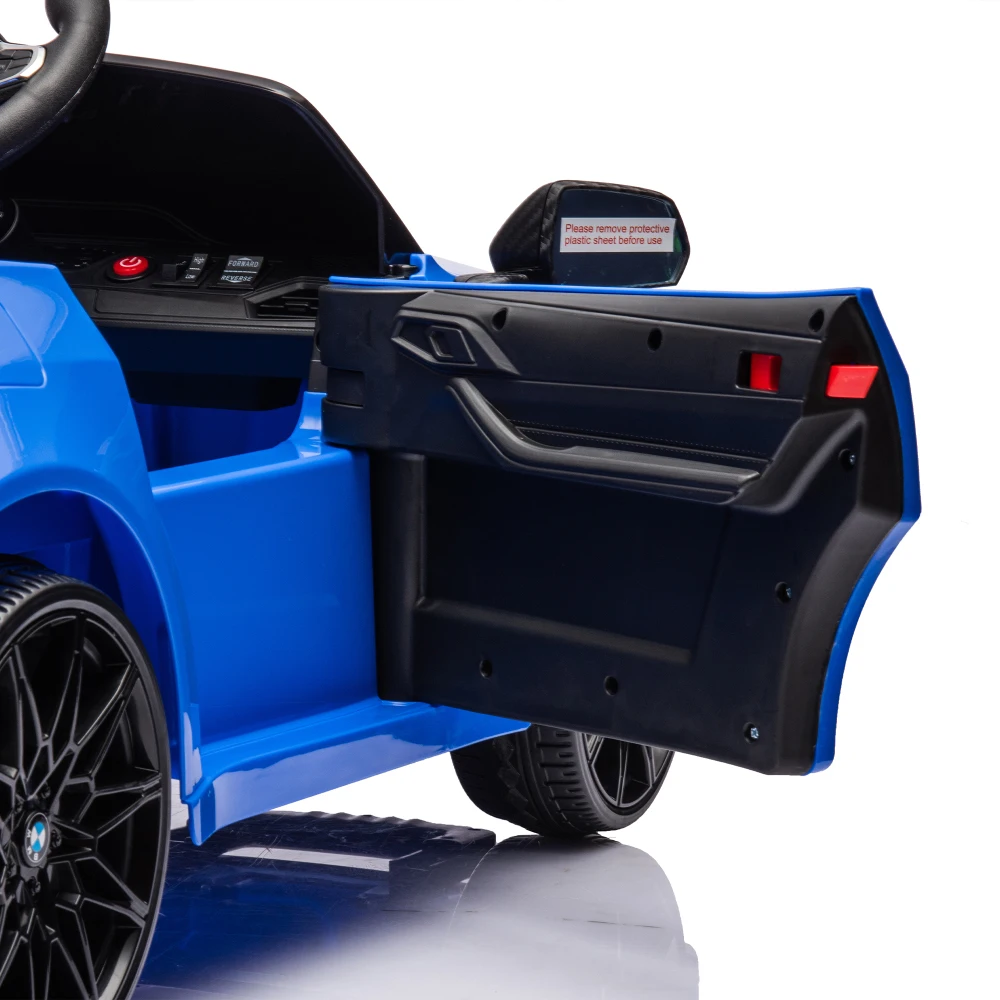 12v Kids ride on toy car Three speed adjustable Power display USB LED A handle with wheels and a pull easy to carry