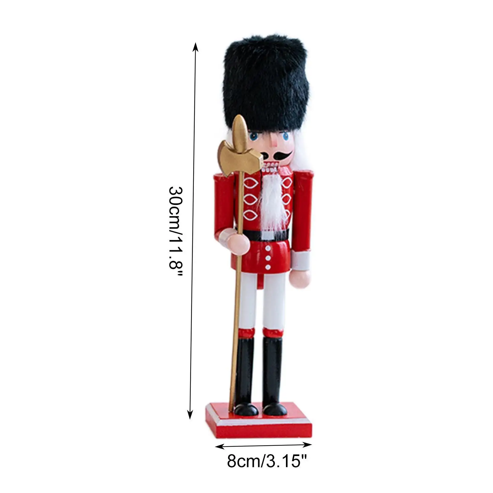 

5x Nutcracker Figurines Christmas Decoration for Party Favors Holiday Shelf