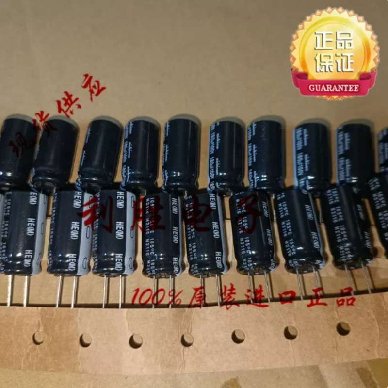 10PCS-100PCS  180UF 100V Japanese Nichicon capacitor 100V180UF 12.5 * 25 HE high-frequency low resistance