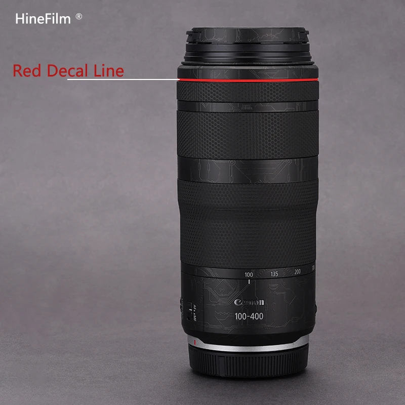 RF50 F1.8 Lens Red Decal Line Decal Skin For Canon RF35 F1.8 RF85F2 Lens Red Line Skin Premium Wraps Case Protective Guard Film