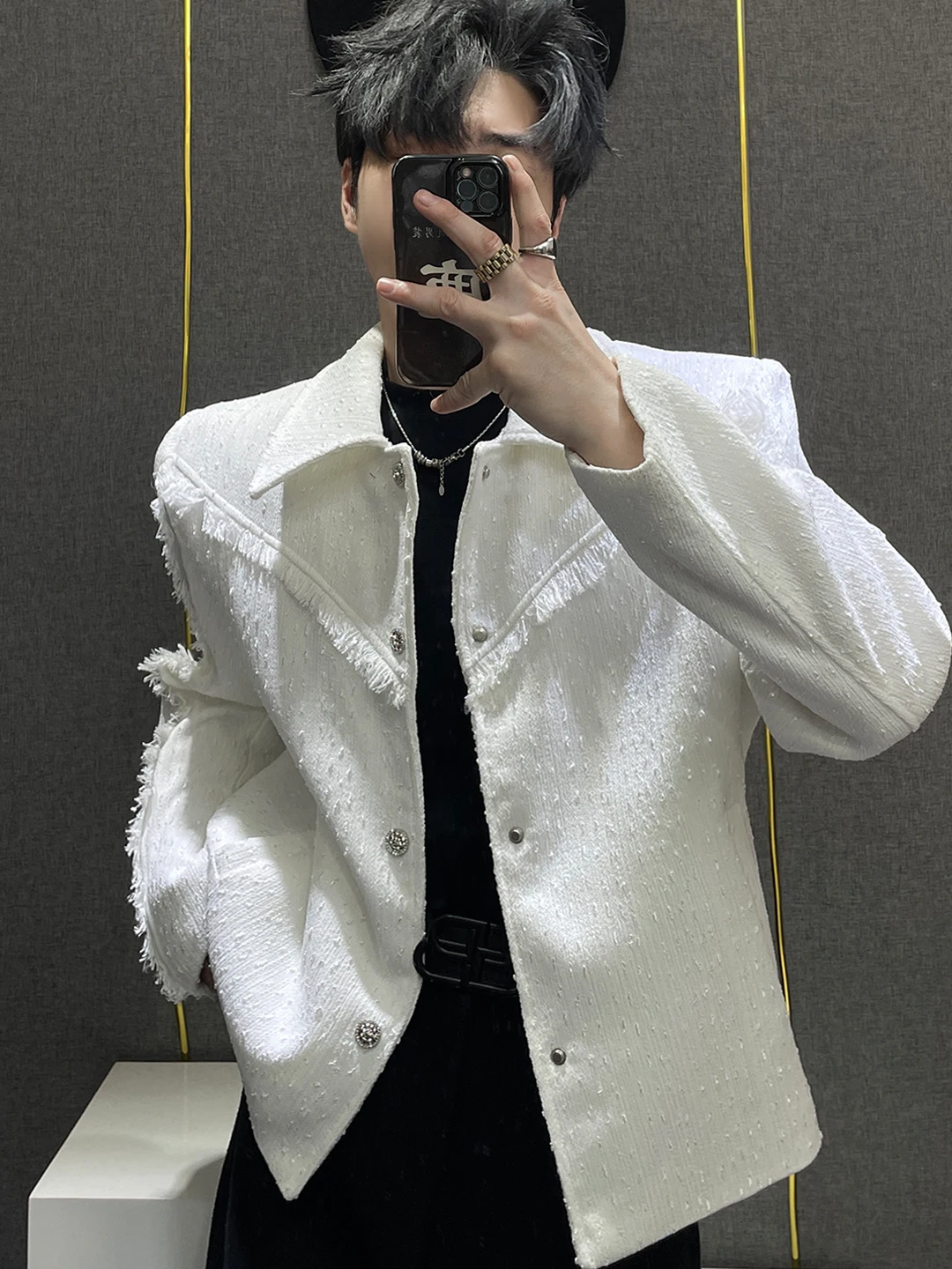 

Теплая повседневная мужская куртка на осень-зиму, приталенная, модная молодежная верхняя одежда из полиэстера, с воротником-стойкой, длинный рукав