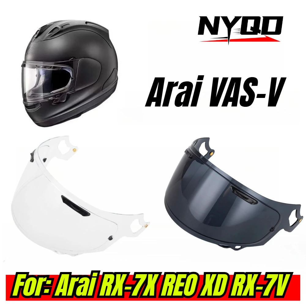 Helmet Visor Replacement for Arai RX-7X REO XD RX-7V VAS-V Full Face Shield, Motorcycle Flat Helmet Lens