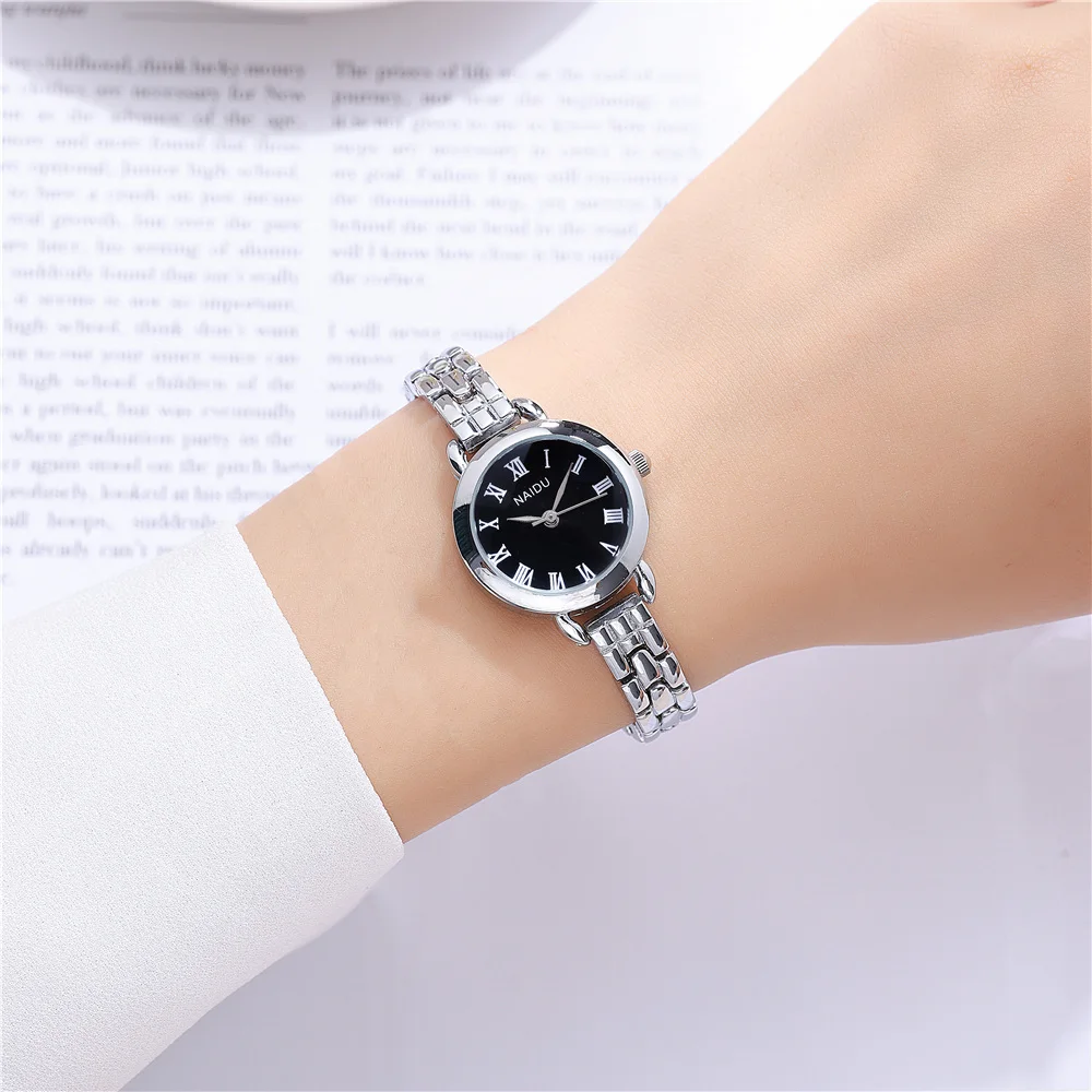 fashion small dial quartz women lady bracelet steel watch