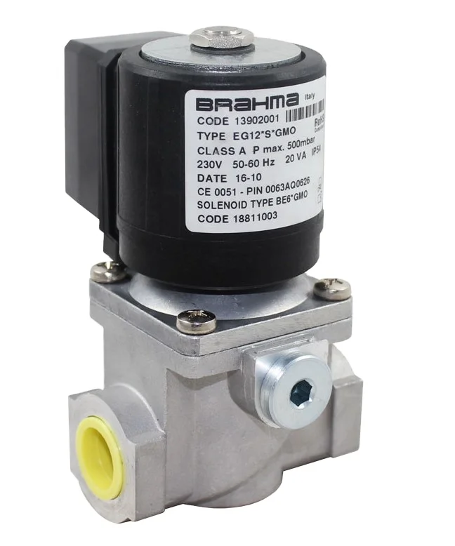 Brahma OR TYPE EG12 S GMO 139020 Solenoid Valve GMO Safety Solenoid Control Gas The Electromagnetic Valves For Burner Parts