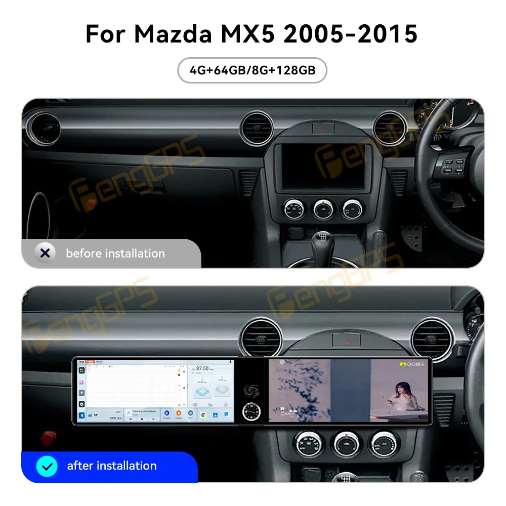Touch Screen Car Radio For Mazda MX5 2005-2015 Android GPS Automotive Multimedia Auto Radio Stereo Receiver Head Unit
