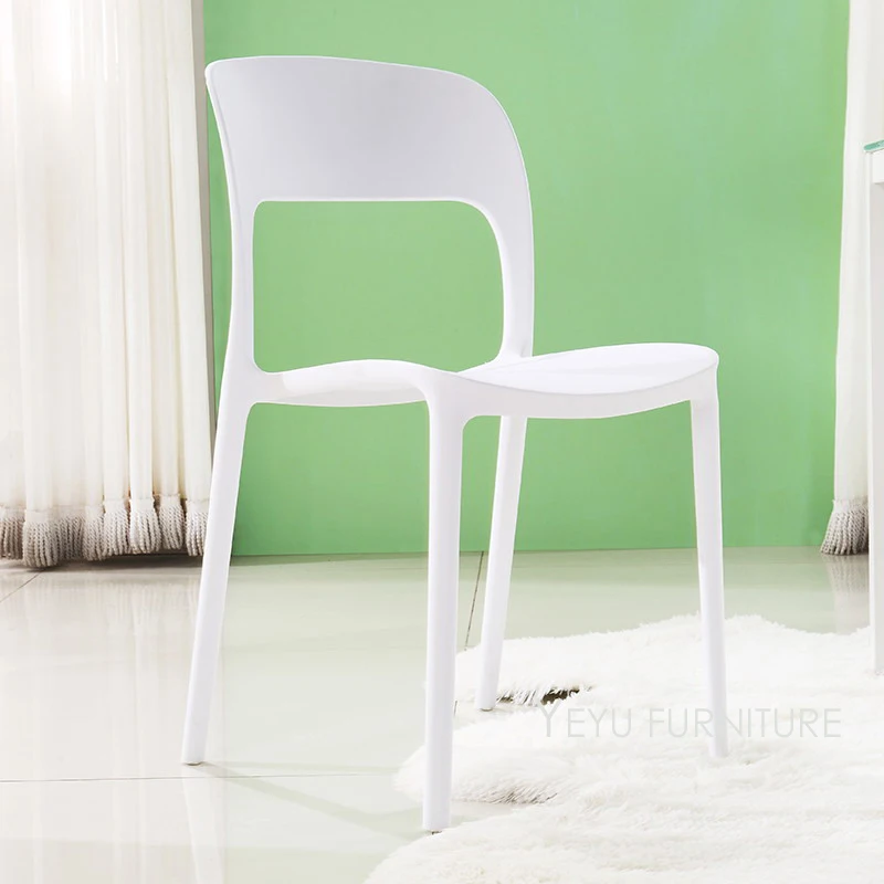 

Modern Design outdoor stackable plastic dining chair fashion simple design stack cafe chair restaurant chair waiting chair 1PC