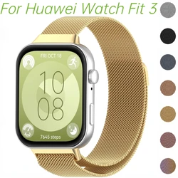 Metal Stainless steel Strap For Huawei Watch Fit 3/4/5 Milanese Loop Bracelet band For Huawei Watch Fit 4/5 Pro Belt Replacement
