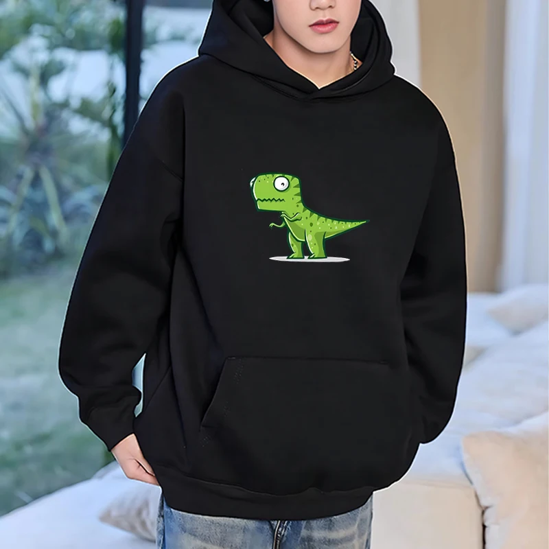 

Cartoon Dinosaur Graphics printed Hoodies Men women Casual Spring Autumn Long Sleeve Pullover Loose Fleece streetwear Unisex
