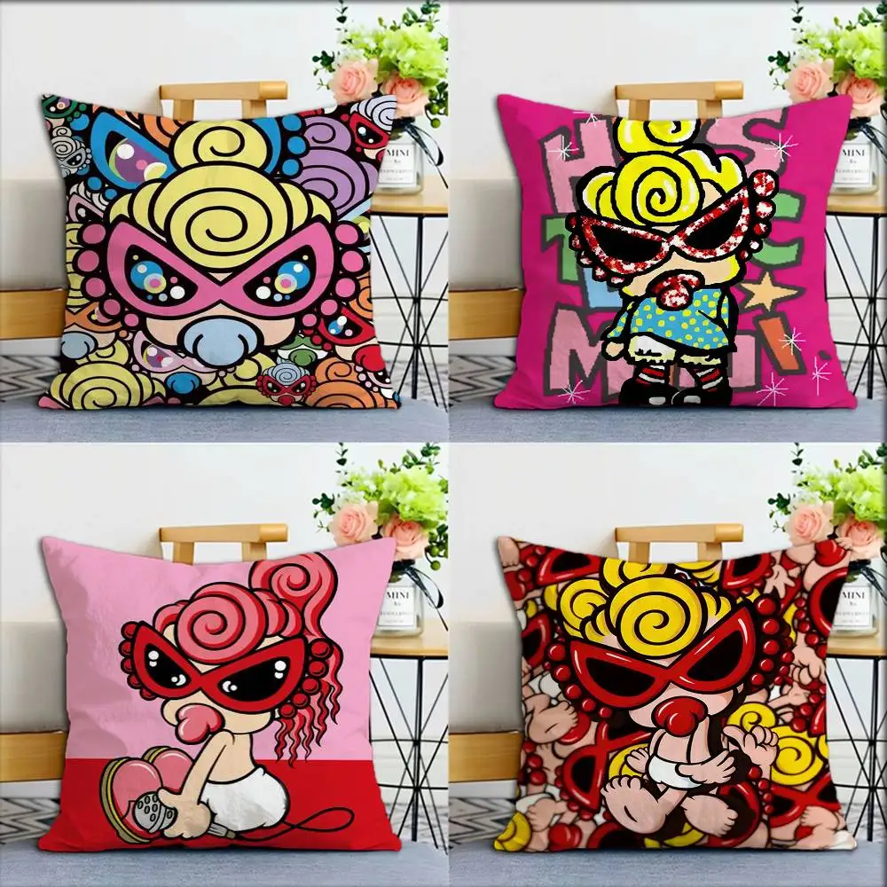 

Fashion H-Hysteric Mini World Various Sizes Square Pillow Case For Car Home Bedchamber Decor