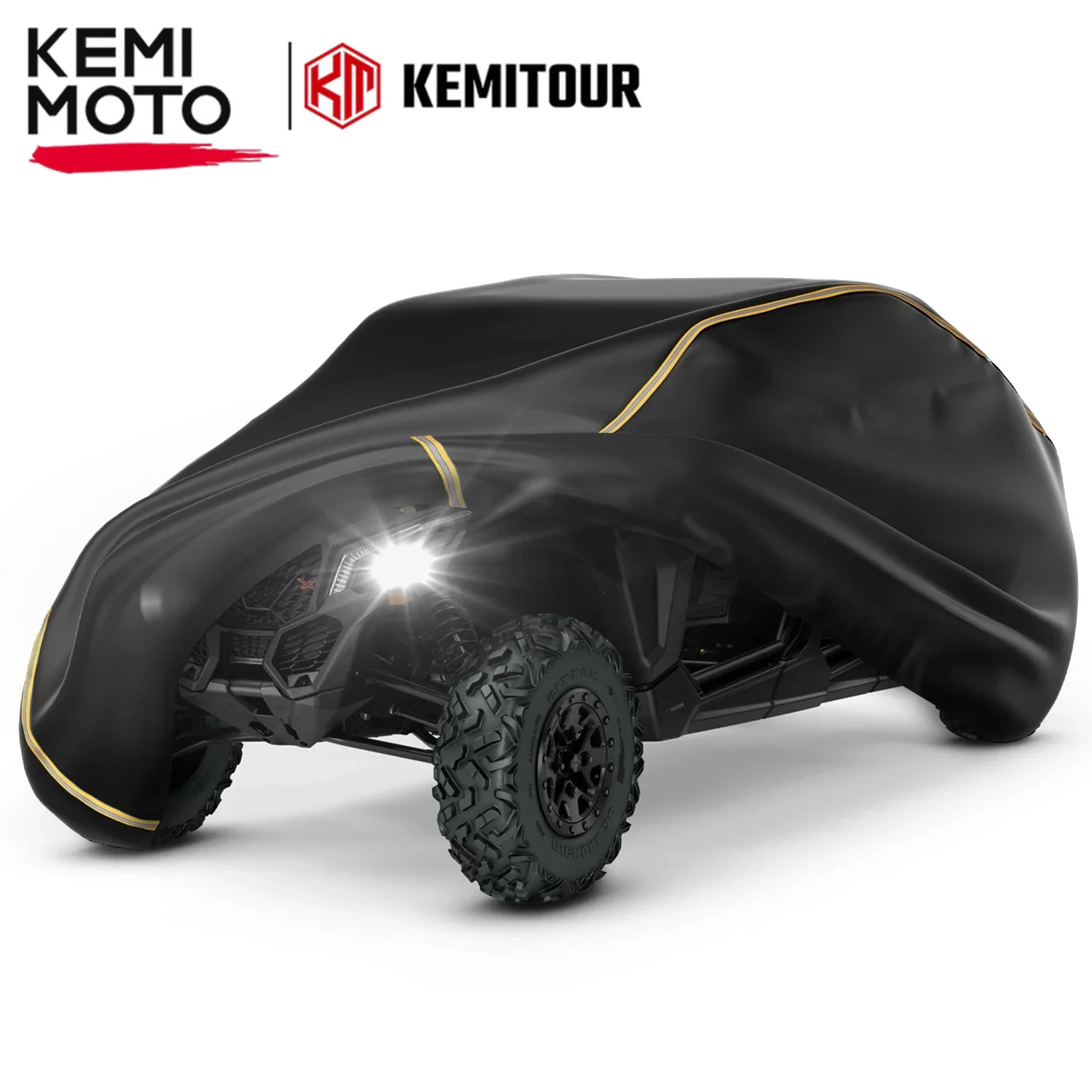 KEMIMOTO UTV 4 Seater X3 Cover 210D PU Utility Vehicle Storage Cover For Can-Am Maverick X3 brp Maverick x3 Rain Protect Mud