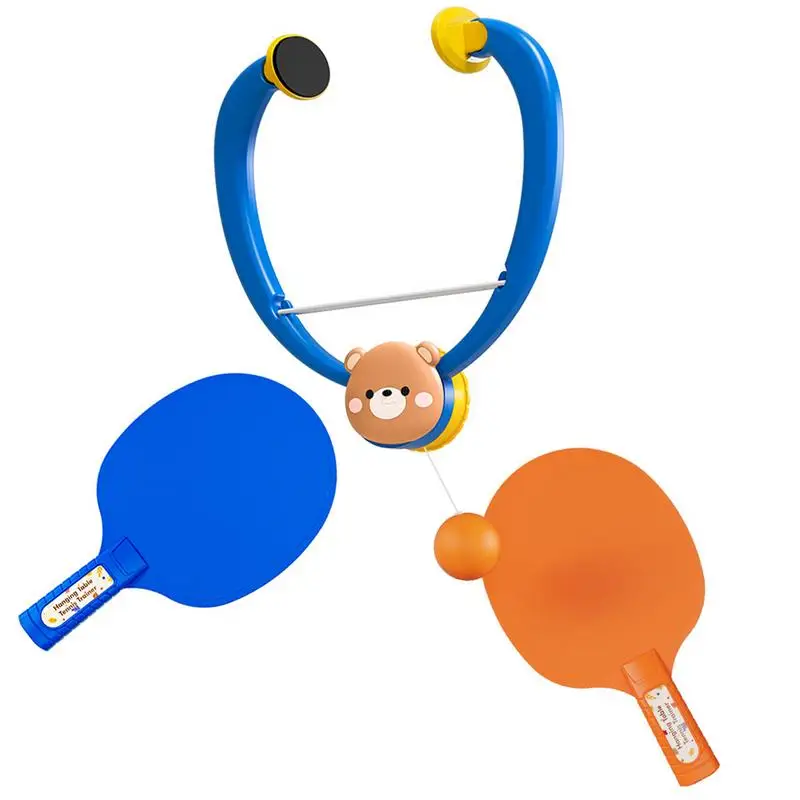 

Table Tennis Trainer For Kids Indoor Hang Table Tennis Training Pingpong Balls Training Sparring Device Improves Hand-Eye