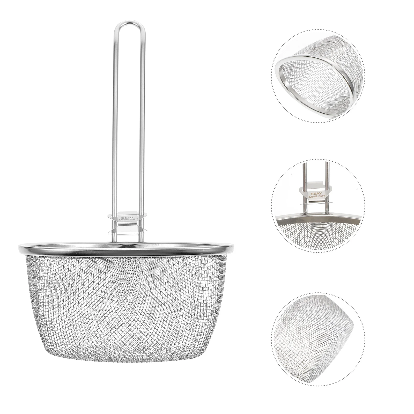 

Hot Pot Colander Stainless Steel Mesh Strainer Spoon Fine Filter For Kitchen Gadget Noodle Vegetable Strainer Tool