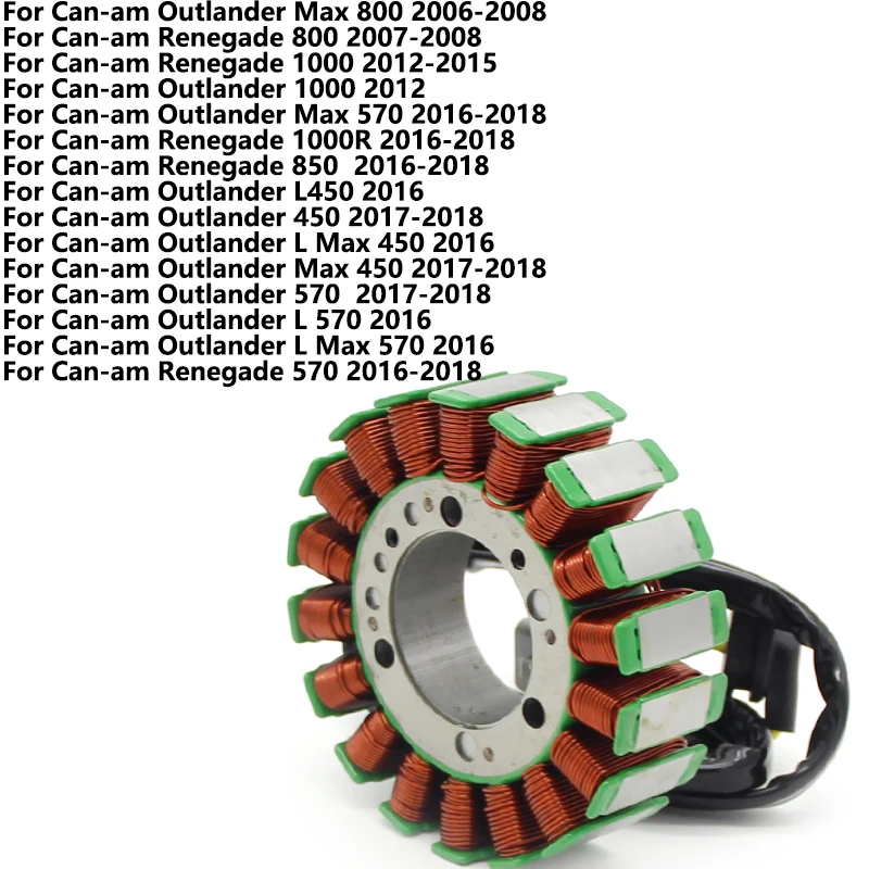 

Катушка статора Магнето зажигания мотоцикла для Can-am Outlander Max 800 Outlander 1000 Magneto Edition катушка генератора двигателя