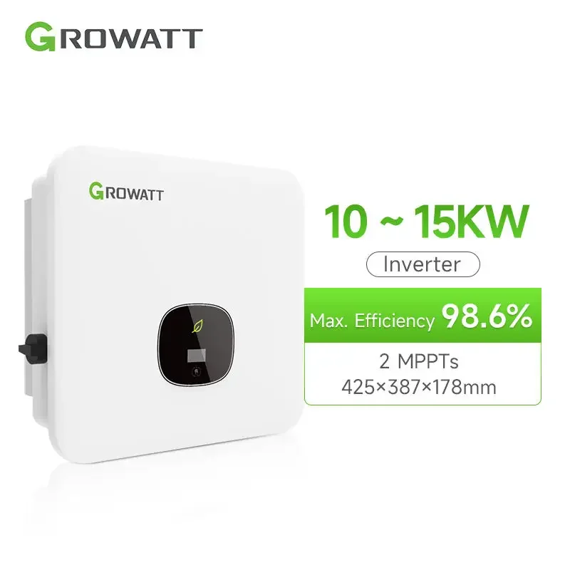 Growatt Solar Inverter MOD 10~15KTL3-X on Grid Three Phase 2 MPPT 10KW 11KW 12KW 13KW 15KW Inverter Grid Tie Inverter