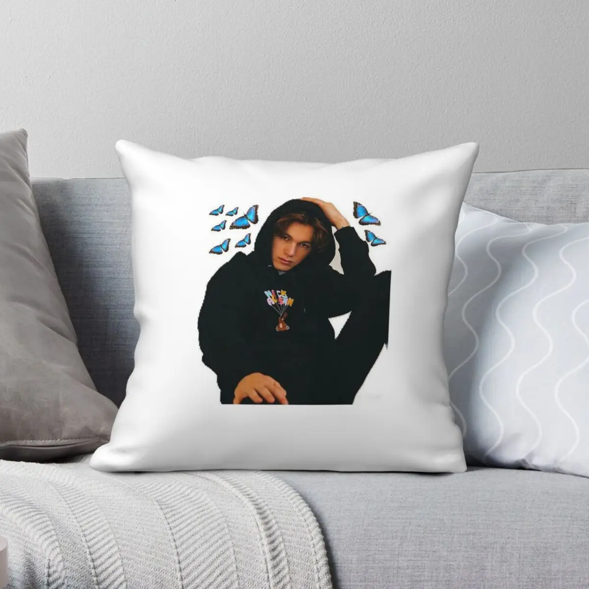 Nick Austin Internet Celebrity Square Pillowcase Polyester Linen Velvet Printed Decorative Throw Pillow Case Room Cushion Case