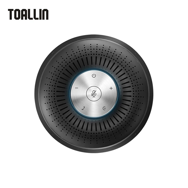 TOALLIN Bluetooth Speakerphone for Conference, 4 Mics 360° Voice Pickup 5 Meters , Noise Reduction Speaker and Microphone